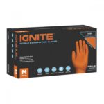 Aurelia Ignite Γάντια νιτριλίου χωρίς πούδρα πορτοκαλί